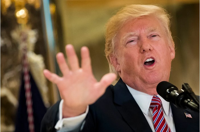 Trump quotes Putin to say that EU will “stand at the feet” of the US president