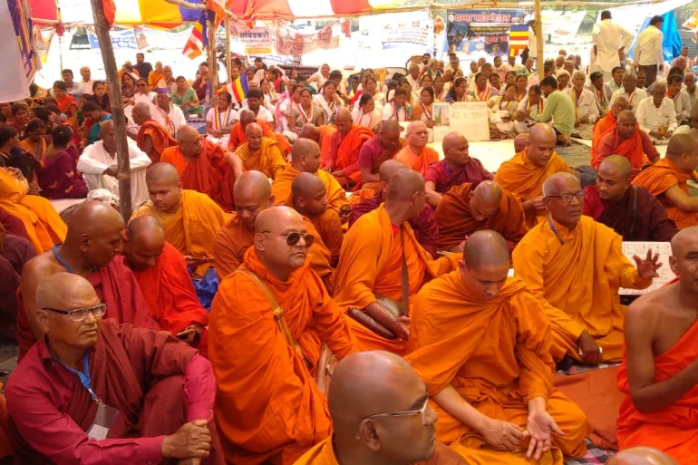Buddhism’s holiest site erupts in protests over Hindu ‘control’ of shrine