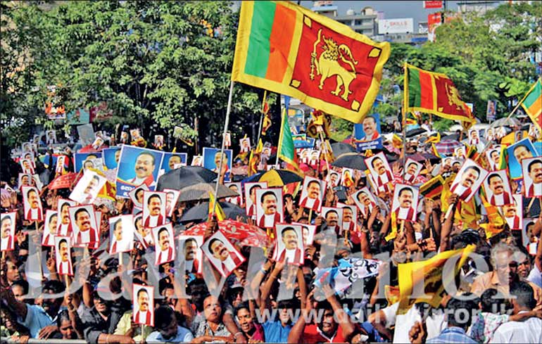Comparing the two mass rallies at Nugegoda