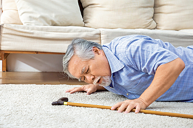 Elders dying after a fall is a WHO-flagged major issue 